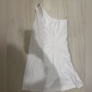 Outdoor Voices White One-Shoulder Dress